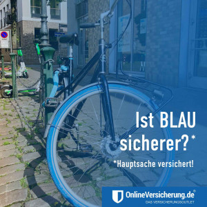 Fahrraddiebstahl - Ist BLAU sicherer? Hausratversicherung Fahrradversicherung