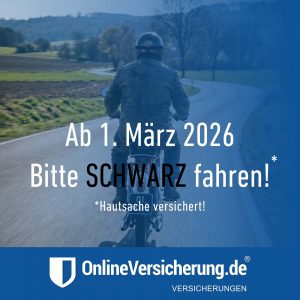 Bitte SCHWARZ fahren...! Ab März26 schwarze Kennzeichen für Mofas + Mopeds + Scooter (Onlineversicherung.de)