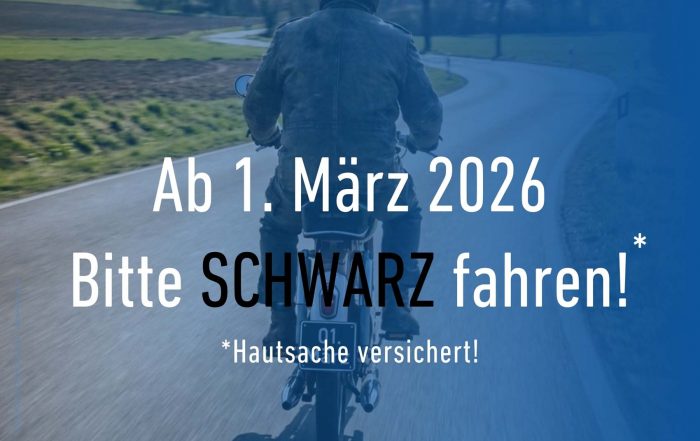 Bitte SCHWARZ fahren...! Ab März26 schwarze Kennzeichen für Mofas + Mopeds + Scooter (Onlineversicherung.de)